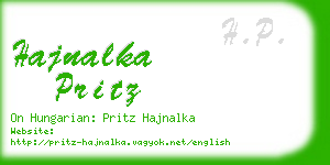 hajnalka pritz business card